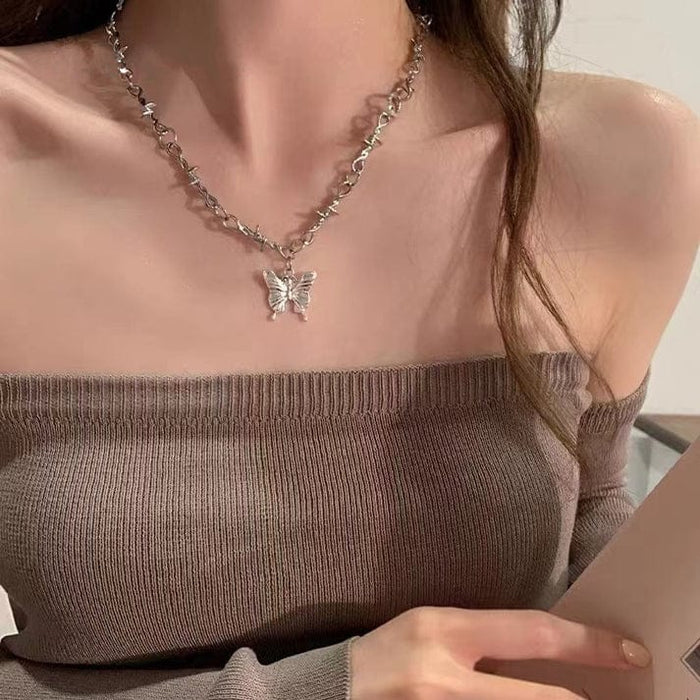 Women's Fashion Retro Personality Girls Cool Tide Collarbone Chain